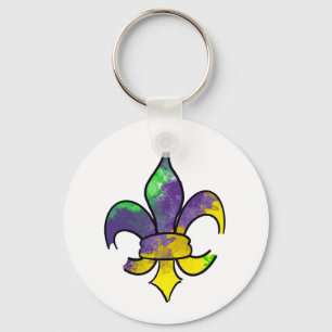 Mardi Gras Keychain Nyckelring