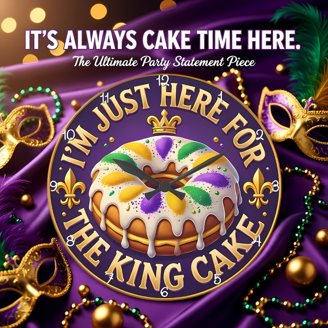 Mardi Gras King Cake-firande Stor Klocka (Skapare uppladdad)