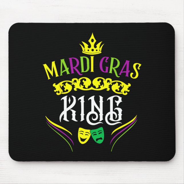 Mardi Gras King Funny New Orleans Party Parade  Musmatta (Framsidan)