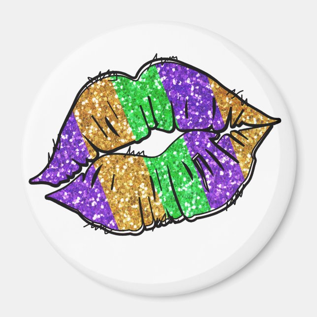Mardi Gras Kiss Magnet (Framsidan)