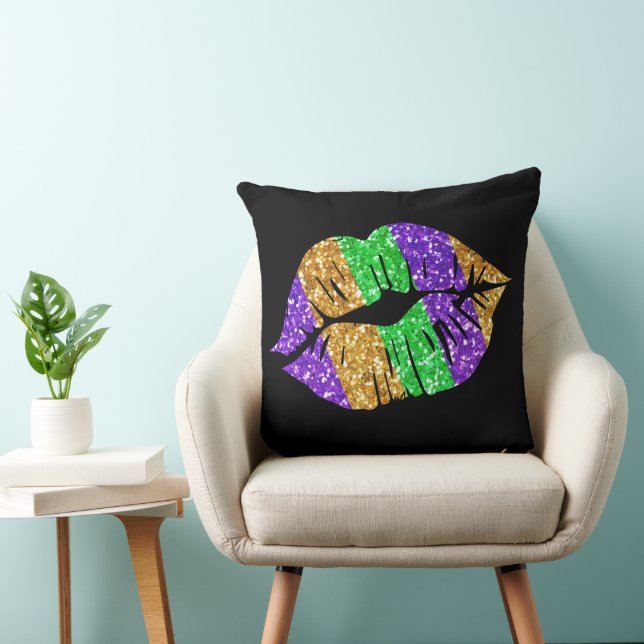 Mardi Gras Kiss Pillow Kudde (Stol)