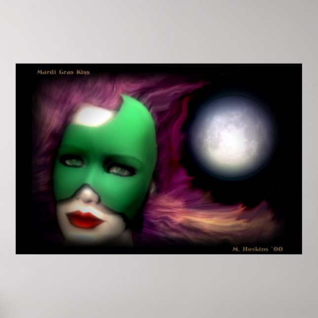 Mardi Gras Kiss Poster (Framsidan)