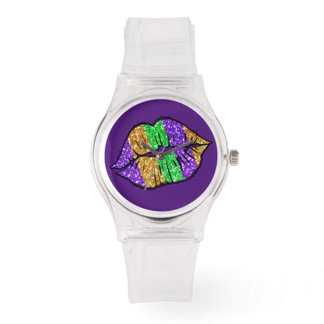 Mardi Gras Kiss Watch Armbandsur (Framsida)