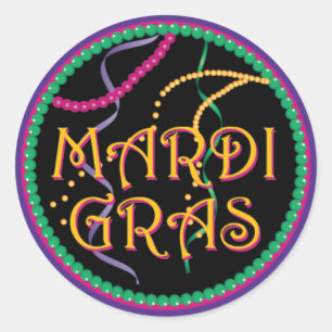 Mardi Gras klistermärke