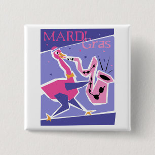 Mardi Gras knäppas Knapp