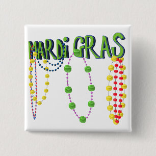 Mardi Gras knäppas Knapp