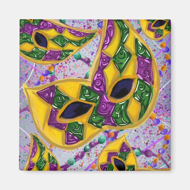 MARDI GRAS KONST    MAGNET (Framsidan)