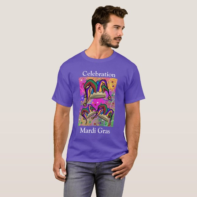 MARDI GRAS KONST T SHIRT (Hel framsida)