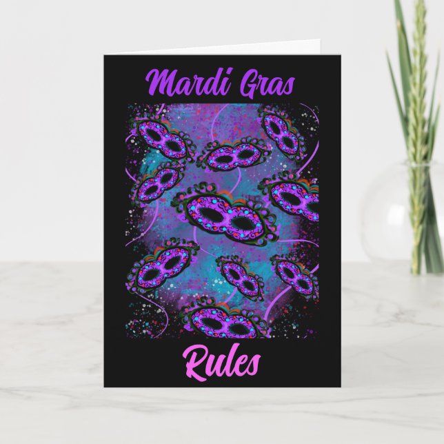 Mardi Gras Kort (Framsida)