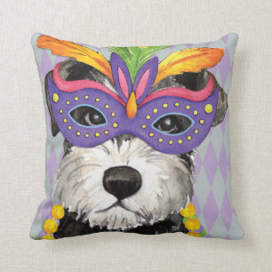 Mardi Gras kortkortSchnauzer Kudde