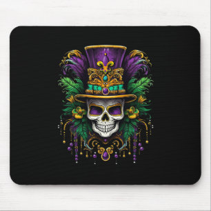 Mardi Gras-kostym Socker Skalle Karneval New Orlea Musmatta