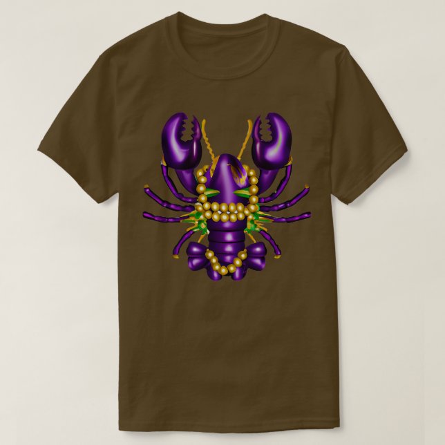 Mardi Gras Kräftor 3 TShirt T Shirt (Design framsida)