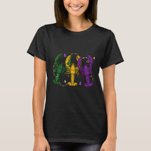 Mardi Gras Kräftor Funny Retro Parad Costume Adu T Shirt