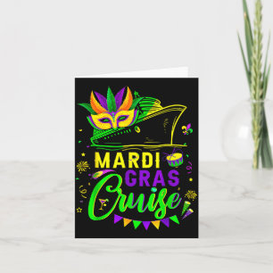 Mardi gras-kryssning cruising mask kryssningsfarty kort