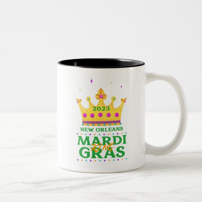 Mardi Gras Kung 2023 Två-Tonad Mugg (Höger)