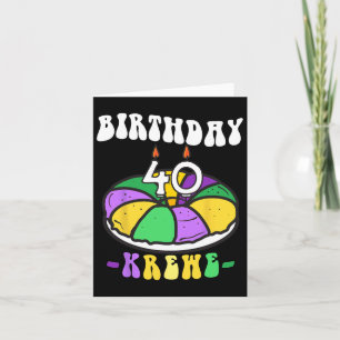 Mardi Gras Kung Cake Kort