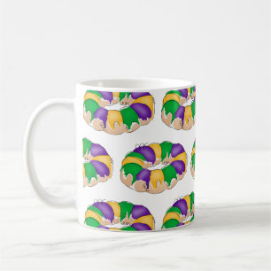 Mardi Gras Kung Cake Mugg