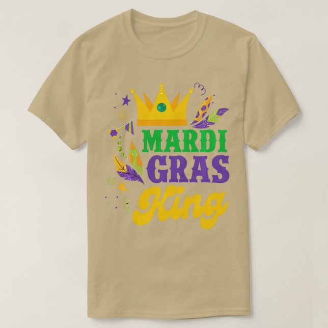 Mardi Gras Kung Funny Mardi Gras Carnival Party Me T Shirt (Design framsida)
