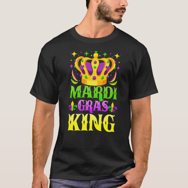 Mardi Gras Kung Mardi Gras Carnival Festival Grap T Shirt (Framsida)
