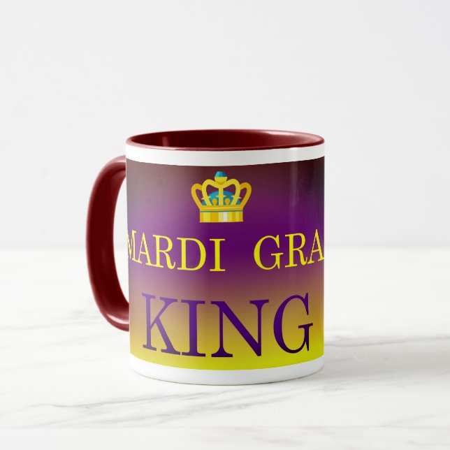 Mardi Gras Kung Mugg (Framsida vänster)