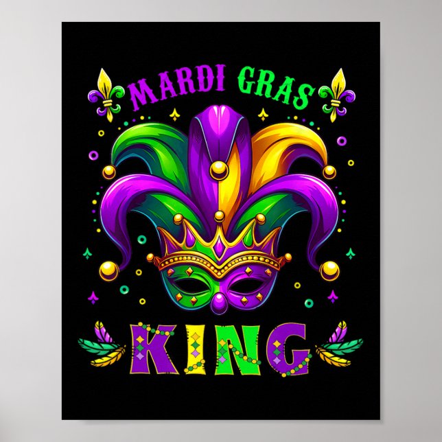 Mardi Gras Kung Roligt Mardi Gras Carnival 2025 Gi Poster (Framsidan)