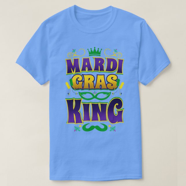 Mardi Gras Kung Roligt Parad Mardi Gras Carnival C T Shirt (Design framsida)