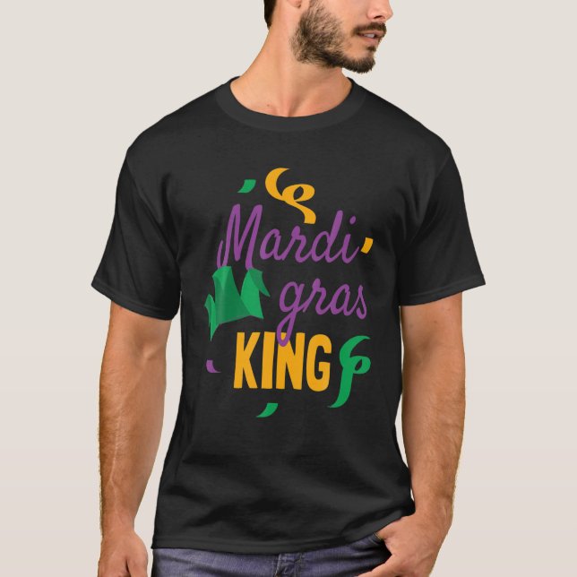 Mardi Gras Kung T Shirt (Framsida)