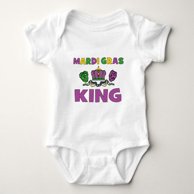 Mardi Gras kung Tee Shirt (Framsida)
