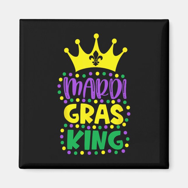 Mardi Gras-kungens herr Mardi Gras  Magnet (Framsidan)