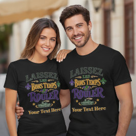 Mardi Gras Laissez Les Bons Temps Rouler Flodbåt T Shirt
