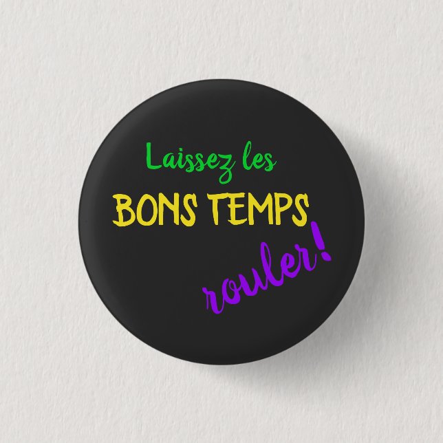 Mardi Gras Laissez Les Bons Temps Rouler Knapp (Framsida)