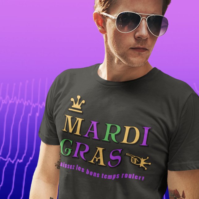 Mardi Gras Laissez les bons temps rouler T Shirt (Skapare uppladdad)