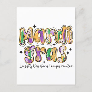 Mardi Gras Laissez Les Bons Temps Rouler Vykort