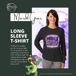Mardi Gras Långärmad T-Shirt