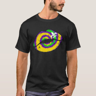 Mardi Gras Läppar Queen Carnival Costume Lila & Go T Shirt