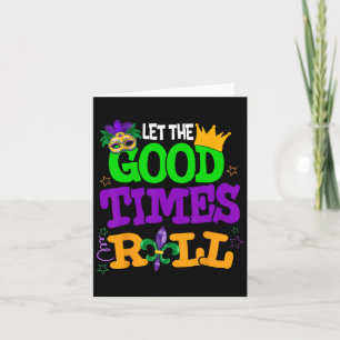 Mardi Gras lät Bra Times Roll Funny Manar Women Kort
