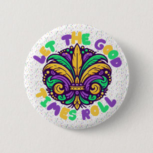 Mardi Gras Låt bran rulla Knapp