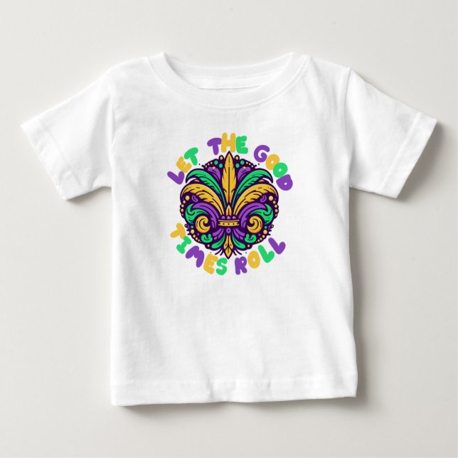 Mardi Gras Låt bran rulla T Shirt (Framsida)