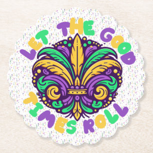 Mardi Gras Låt bran rulla Underlägg Papper