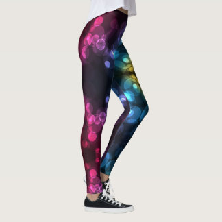 Mardi Gras Leggings Guld Black Lila Grönt