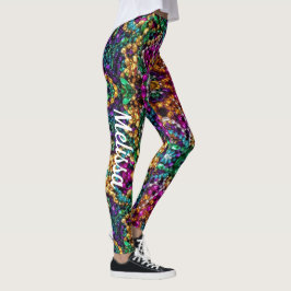 Mardi Gras Leggings Pärlor Namn