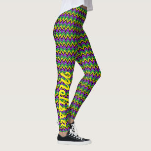 Mardi Gras Leggings Yoga Custom-namn
