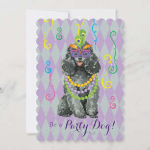 Mardi Gras Leksak Pudel Inbjudningar