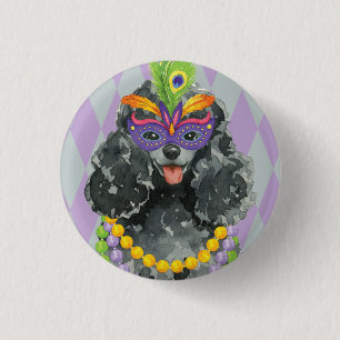 Mardi Gras Leksak Pudel Knapp