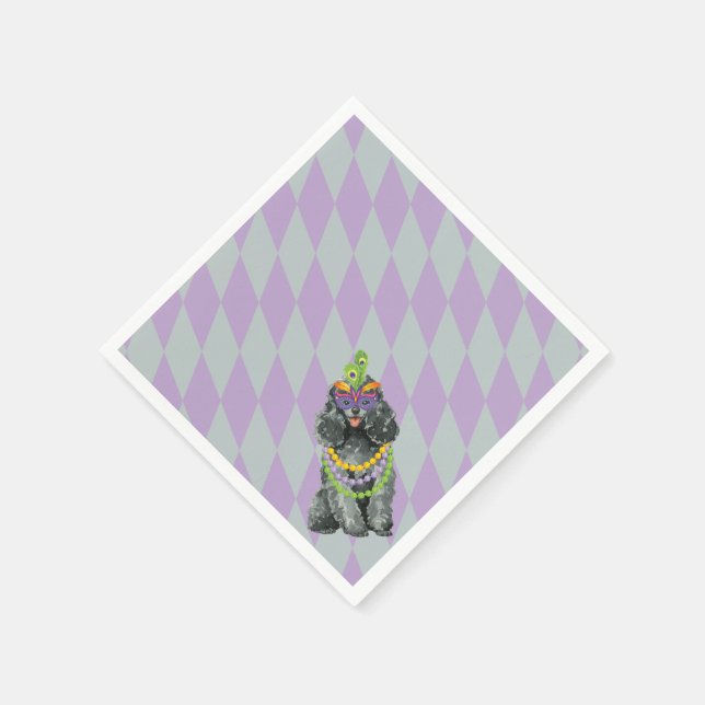 Mardi Gras Leksak Pudel Pappersservett (Hörn)