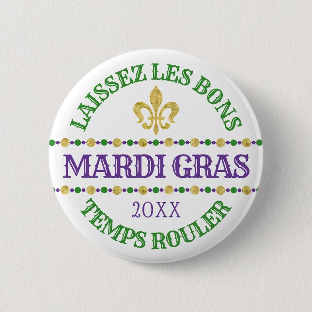 Mardi Gras | Les Bons Temps Rouler Knapp (Framsida)
