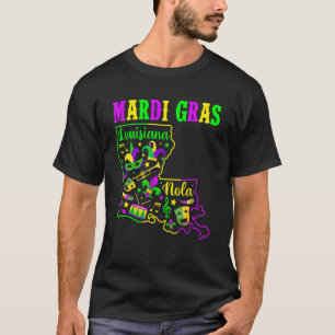 Mardi Gras Louisiana Funny Festival Party Outfits T Shirt