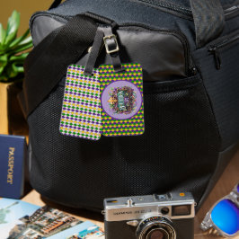 Mardi Gras Luggage Tag Bagagebricka