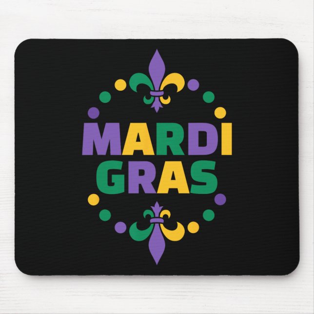 Mardi Gras Lycklig Mardi Gras Carnival Musmatta (Framsidan)