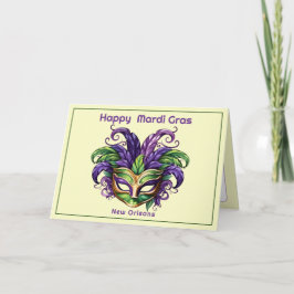 💚💜💛 Mardi Gras Magi Kort